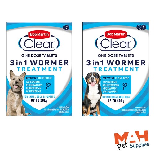 Dog worming tablets one dose - dog,