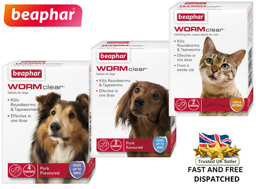 Beaphar wormclear cat dog - beaphar,